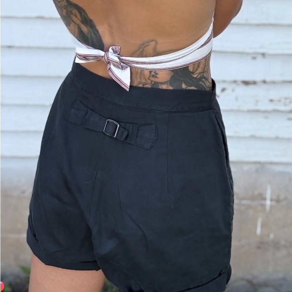 Vintage 50/60’s High-Rise Women's Dark Shorts - Picture 2 of 5